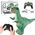 Duży Dinozaur Dmuchany Zdalnie Sterowany RC Zielony 130 x 190cm LEAN Toys