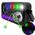 LIGHT4ME PARTY V multiefekt świetlny LED RGBW-UV 6w1 efekt Bee Eye biały stroboskop UV Water Wave par 2x laser R/G