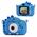 Aparat Cyfrow 48mp Kamera 1080p Dla Dziecka 5x Gry Mp3  Xrec X2 / Dinozaur Niebieski
