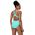Damski Strój Kąpielowy Solid High Neck 1 Pc rozmiar L