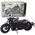 Μοτοσικλέτα Chopper Μεταλλική Φώτα Ήχοι Μαύρο Γκρι Στοιχεία 1:12