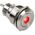 DimasTech DimasTech Βανδαλισμού διακόπτης/κουμπί 22mm, Silverline Dot - RGB