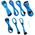 CableMod CableMod C-Series PRO ModMesh 12VHPWR Κιτ καλωδίων για Corsair RM, RMi, RMx (Black Label) - ανοιχτό μπλε