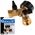 Διανομέας 2 κατευθύνσεων για βρύση GW3/4" x 2 GZ3/4" με βαλβίδες σφαιρών (10/60)