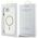 Θήκη Guess IML Glitter Circle MagSafe για iPhone 16e διάφανη