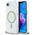 Θήκη Guess IML Glitter Circle MagSafe για iPhone 16e διάφανη