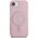 Θήκη Guess IML Glitter Circle MagSafe για iPhone 16e ροζ