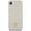 Θήκη Guess Grained Hot Stamp Peony Triangle Logo MagSafe για iPhone 16e μπεζ
