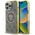 Θήκη Guess IML Metal Glitter 4G Circle Triangle MagSafe για iPhone 16 Pro Max καφέ