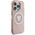 Θήκη Guess IML Metal Glitter 4G Circle Triangle MagSafe για iPhone 16 Pro Max ροζ