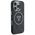 Θήκη Guess IML Metal Glitter 4G Circle Triangle MagSafe για iPhone 16 Pro Max μαύρο