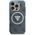 Θήκη Guess IML Metal Glitter 4G Circle Triangle MagSafe για iPhone 16 Pro μπλε