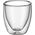 WMF Zestaw szklanek do espresso o podwójnych ściankach WMF Kult, 2 sztuki, H 6,5 cm, V 80 ml, szkło termiczne, żaroodporne, można myć w zmywarce
