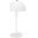 Lampka biurkowa stołowa biała metalowa 18x36cm grzybek minimalistyczna