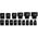 JCB ΣΕΤ ΚΡΟΥΣΤΙΚΩΝ ΚΑΡΥΔΙΩΝ 15 τεμ. 1/2" 6-ΓΩΝΟ (10-32mm)