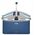 NC2901 TORBA TERMICZNA NIEBIESKA 35L NILS