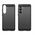 Θήκη σιλικόνης Carbon Case για Samsung Galaxy S25 - μαύρο