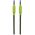Kabel Manhattan Jack 3.5mm - Jack 3.5mm 1m czarny zielony (394130)