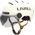 Livall Kask L23 biały 54-58cm z szybką ochronną LED/SOS