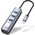 Adapter Techly Karta Sieciowa USB-C 3.1 na RJ45 Gigabit z Hubem 3x USB 3.0