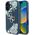 Etui Guess Grained Roses Big 4G logo do  iPhone 16 niebieski