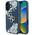 Etui Guess Grained Roses Big 4G logo do  iPhone 16 niebieski