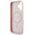 Etui Guess Grained Hot Stamp Peony       Triangle Logo MagSafe do iPhone 16 różowy