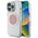 Etui Guess IML Metal Colored Circle      Classic Logo MagSafe do iPhone 16 Pro Max różowy