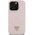 Etui Guess Grained Hot Stamp Peony       Triangle Logo MagSafe do iPhone 16 Pro Max różowy