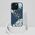 Etui Guess Grained Roses Big 4G logo do  iPhone 16 Pro Max niebieski