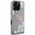 Etui Guess Grained Roses Big 4G logo do  iPhone 16 Pro fioletowy