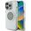 Etui Guess IML Metal Colored Circle      Classic Logo MagSafe do iPhone 16 Pro Max szary