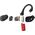 Philips 6000 series TAA6709BK/00 słuchawki/zestaw słuchawkowy True Wireless Stereo (TWS) Nauszny Sport Bluetooth Czarny, Czerwony