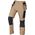 Spodnie robocze Mix&Match, 4 way stretch, z kaburami, Cordura, beżowo-czarne, rozmiar S