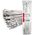 Opaski zaciskowe metalowe ze stali nierdzewnej 4.6x400mm 100 szt. amio-04325
