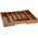 Excellent Houseware Organizer na sztućce rozsuwany bambusowy