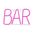 Neon LED BAR róż Bat + USB FLNE24 Forever Light