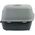 Poop toilet Cathy 56x40x40cm grey/green 8003507986756
