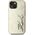 Etui Karl Lagerfeld Wrinkled Metal       Signature do iPhone 15 złoty