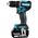 Makita DDF487RFE3 κατσαβίδι με τροφοδοσία/κρουστικό κατσαβίδι 1700 RPM Μαύρο, Μπλε, Ατσάλι