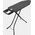 (V)BRABANTIA σιδερώστρα (C) 124x45cm Denim Black 134609