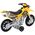 Motor Crossowy Off-Road Napęd Światła Dźwięki Żółty
