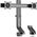 Eaton Tripp Lite Dual-Display Monitor Arm with Desk Clamp and Grommet - Height Adjustable, 17" to 27" Monitors - Befestigungskit - fur 2 LCD-Displays - Stahl - Schwarz - Bildschirmgrosse: 43.2-68.6 cm (17"-27") - Klemmmontage, Tulle, Tischmontage
