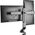 Eaton Tripp Lite Dual-Display Monitor Arm with Desk Clamp and Grommet - Height Adjustable, 17" to 27" Monitors - Befestigungskit - fur 2 LCD-Displays - Stahl - Schwarz - Bildschirmgrosse: 43.2-68.6 cm (17"-27") - Klemmmontage, Tulle, Tischmontage