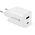 Ładowarka sieciowa GaN 1X USB, 1X USB-C 45W QC4+ PD Biała