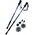Kije Trekkingowe do Nordic Walking Składane Regulowane KUBISPORT 65-135 cm