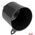 Lejek plastikowy czarny uniwersalny do paliwa cieczy wody owalny 12 cm AMIO-04043