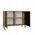 Komoda KAMARO 2D SLIM DĄB ARTISAN Lamele Front Ryflowany