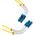 Lanview Lanview LVO2314005-FLEX καλώδιο InfiniBand / οπτική ίνα 0,5 m LC LC/LC Κίτρινο