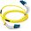 Lanview Lanview LVO2314005-FLEX καλώδιο InfiniBand / οπτική ίνα 0,5 m LC LC/LC Κίτρινο
